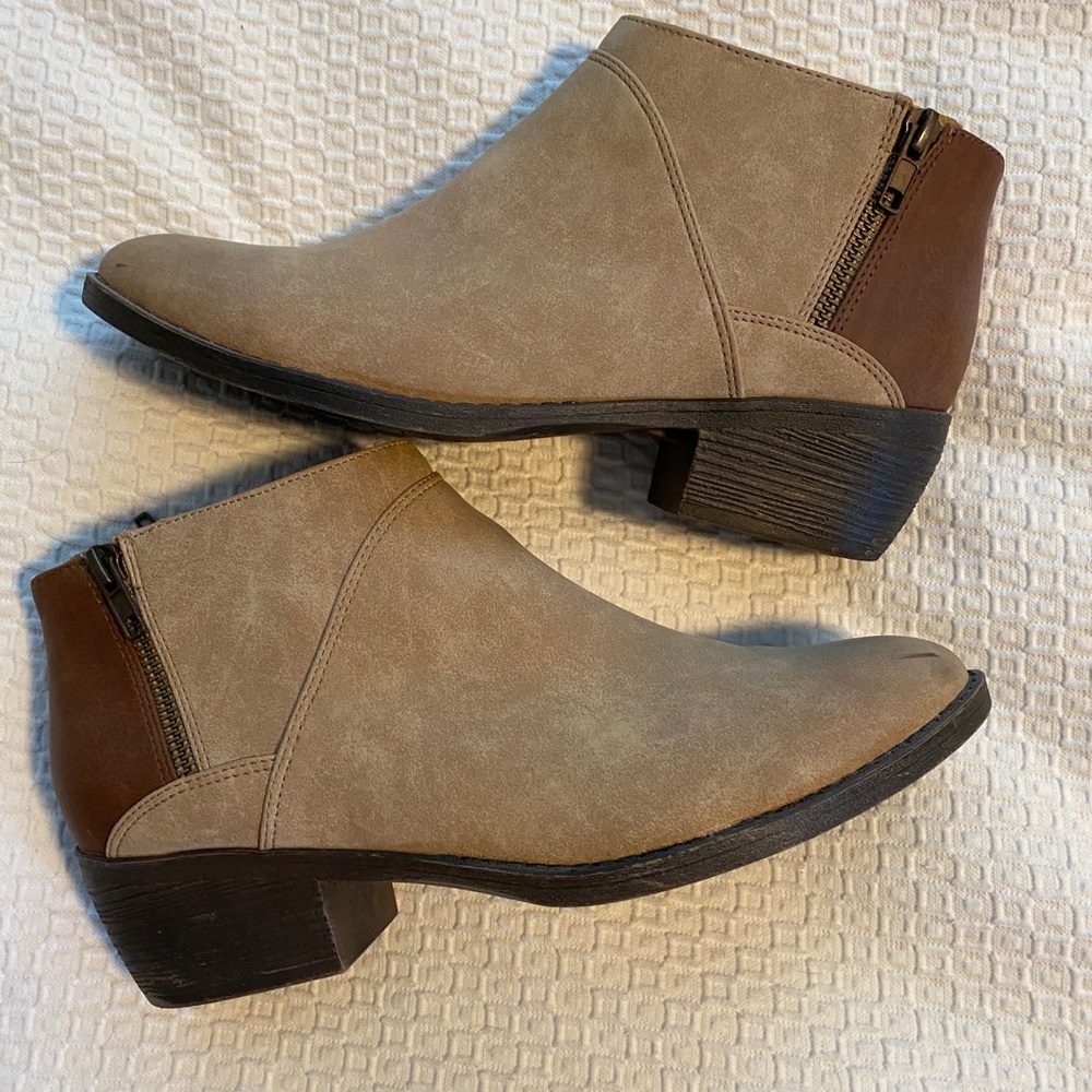 BC two toned ankle booties